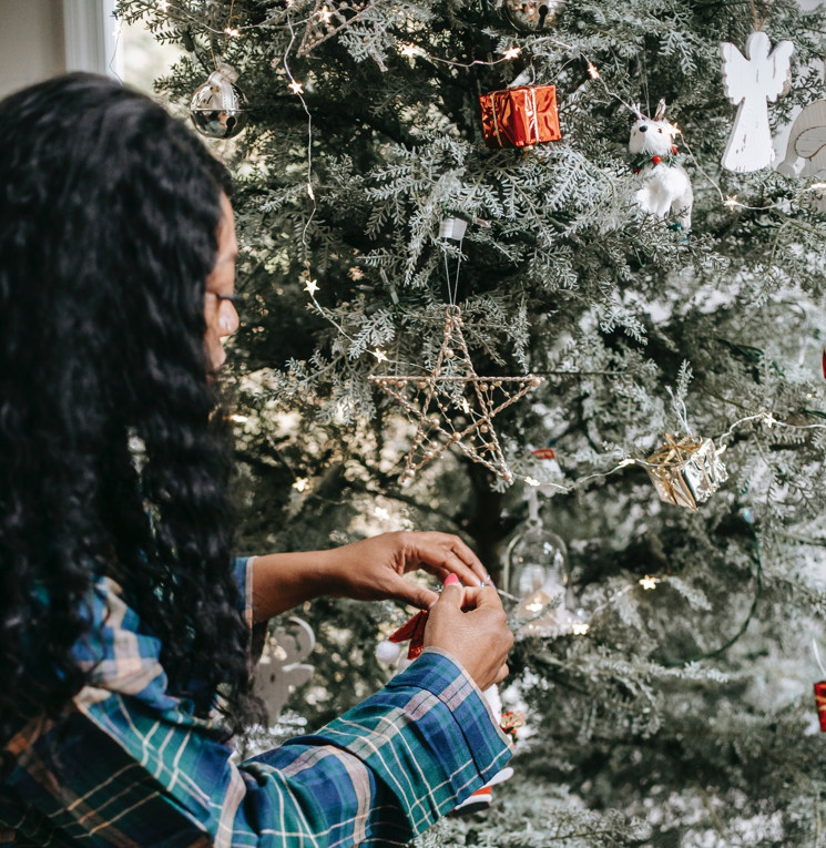 Celebrate Your Baby's First Christmas with Flocked Artificial Christmas Trees